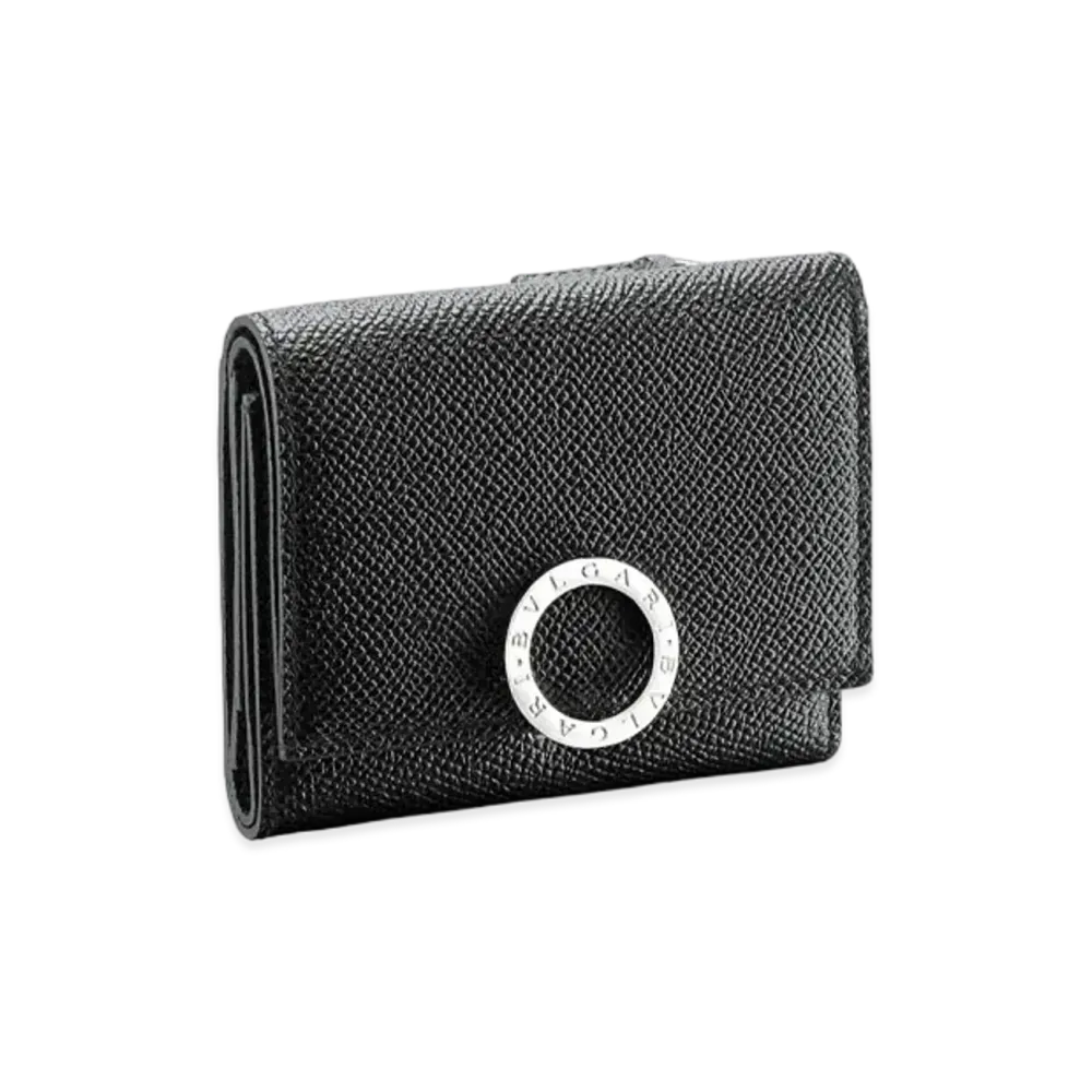 BVLGARI Clip Trifold Wallet "Black"