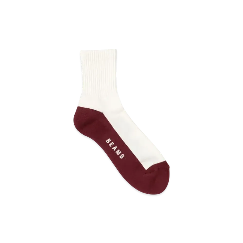 BEAMS Switch Bottom Socks "White"