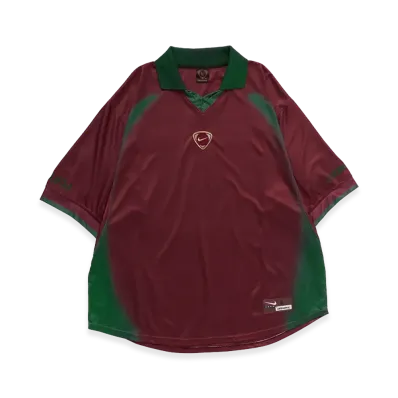 Travis Scott Cactus Jack x Nike Portugal Total 90 Retro Jersey "Burgundy"