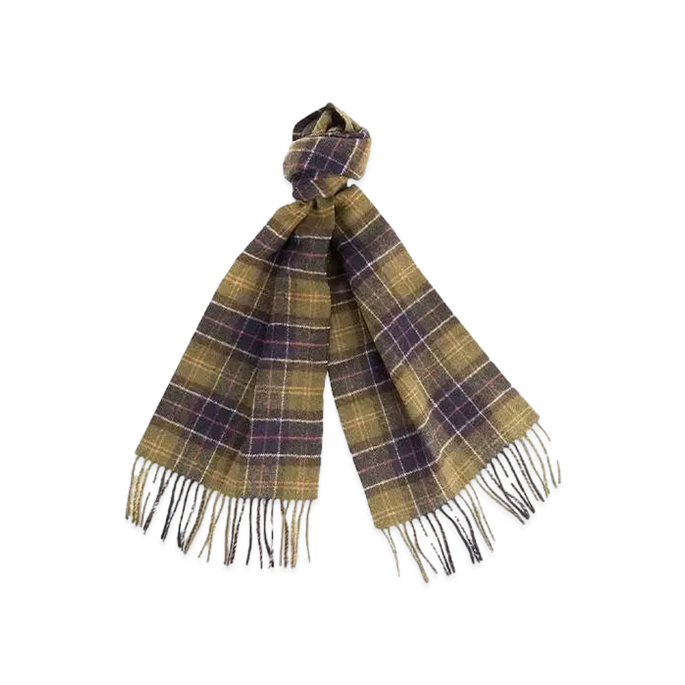 Barbour Wool Tartan Scarf "Green"