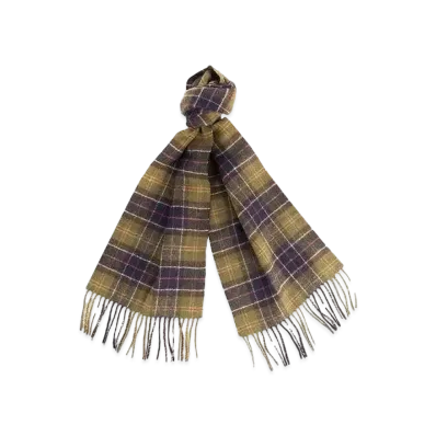 Barbour Wool Tartan Scarf "Green"