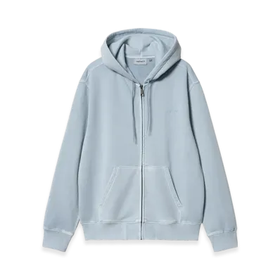 Carhartt WIP Hooded Duster Script Jacket "Misty Sky(Garment Dyed)"
