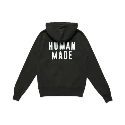 HUMAN MADE ZIP HOODIE "Black"