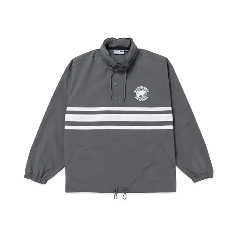 BlackEyePatch BIG BUSINESS NYLON ANORAK "Charcoal"