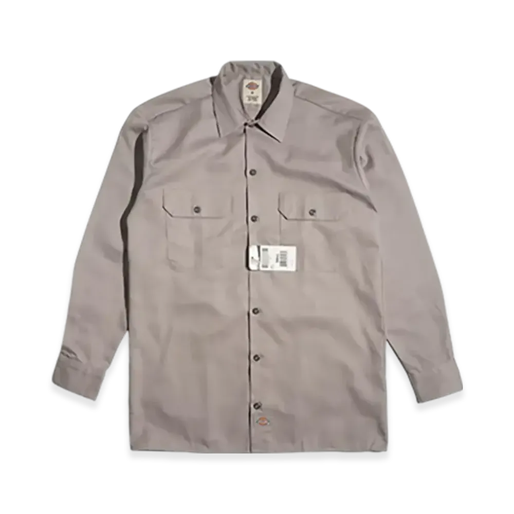 Dickies 574 Long Sleeve Work Shirt "Silver"