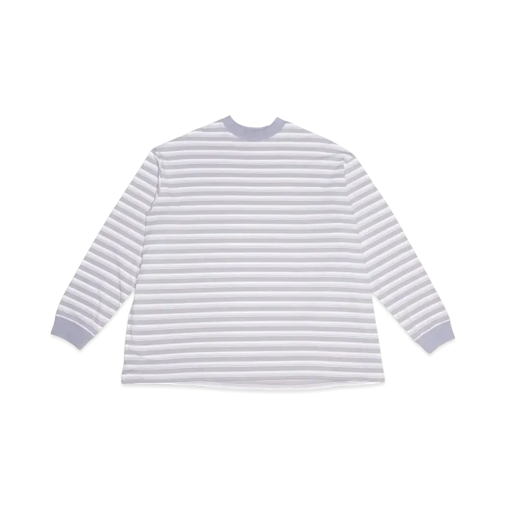 ALOUND Border Oversize Longsleeve Tee "Grey/White"