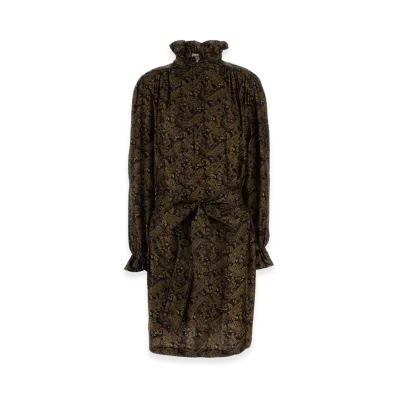 Saint Laurent Women's Twill Dress "Printed"