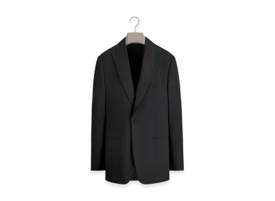 Dior Oblique Virgin Wool Twill Asymmetric Jacket "Black"