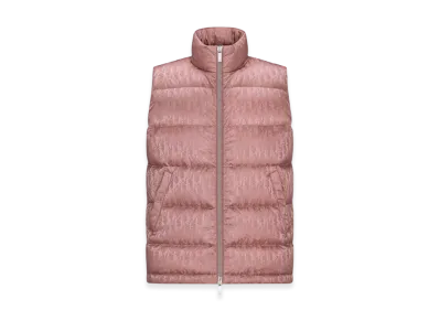 Dior Oblique Sleeveless Down Jacket Technical Jacquard "Pink"