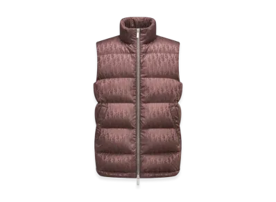 Dior Oblique Sleeveless Down Jacket Technical Jacquard "Brown"