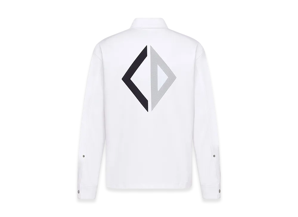 Dior CD Diamond Overshirt Blend Twill "White"