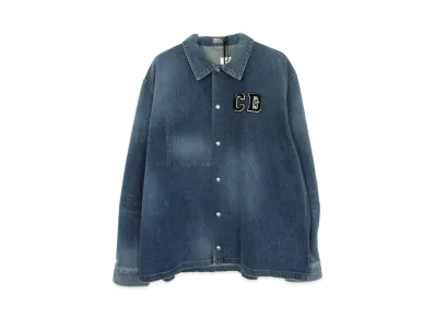 Dior x KENNY SCHARF Logo Snap Denim Jacket "Indigo"