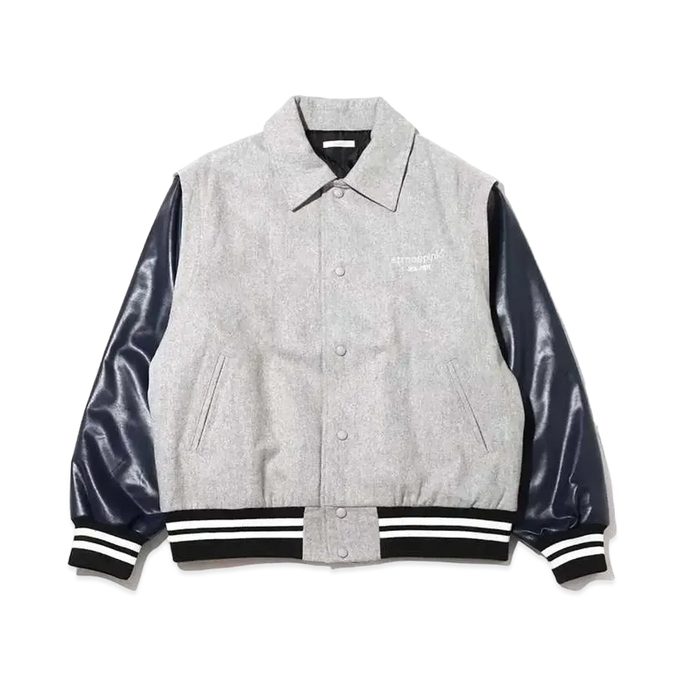 atmos pink Two-Way Stadium Jacket "Gray"