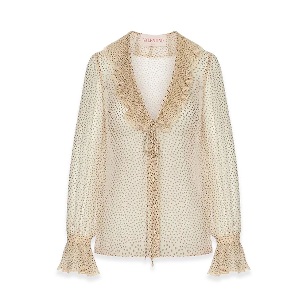 Valentino Women's Georgette Shirt "Printed"
