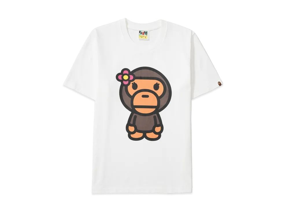 A BATHING APE Big Baby Lisa Tee "White"