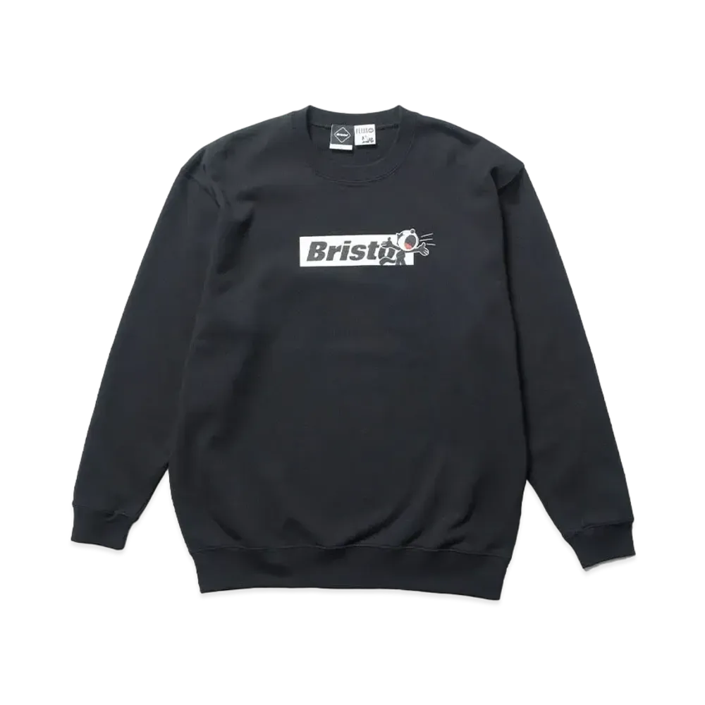 F.C.REAL BRISTOL Felix The Cat Supporter Crewneck Sweat "Black"