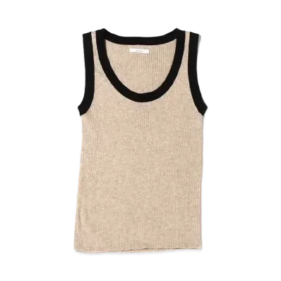 atmos pink Bicolor Tank Top "Beige"