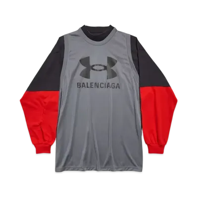 BALENCIAGA x Under Armour Men's Triple Layered T-Shirt "Gray/Black"
