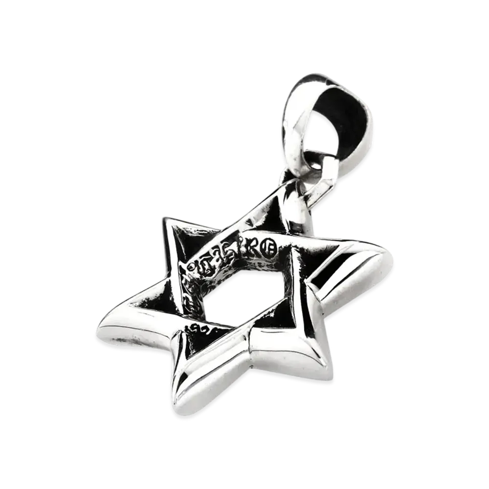 Chrome Hearts Small Star of David Pendant "Silver"