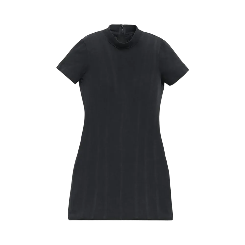 BALENCIAGA Women's Corseted Dress in Peeling Stretch Jersey "Black"