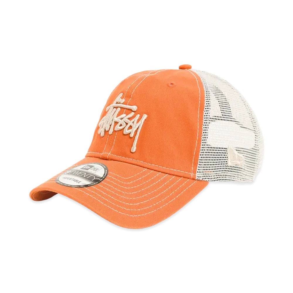 Stussy 9Twenty Washed Basic Trucker "Tangerine"