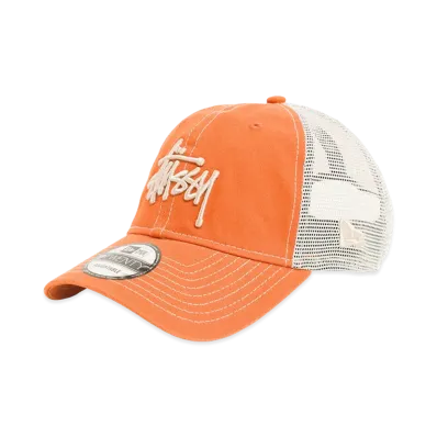 Stussy 9Twenty Washed Basic Trucker "Tangerine"