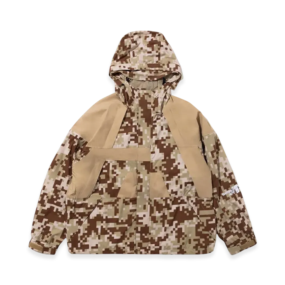 A BATHING APE x KAZUKI KURAISHI UAP Camo Snowboard 2-Layer Jacket "Beige"