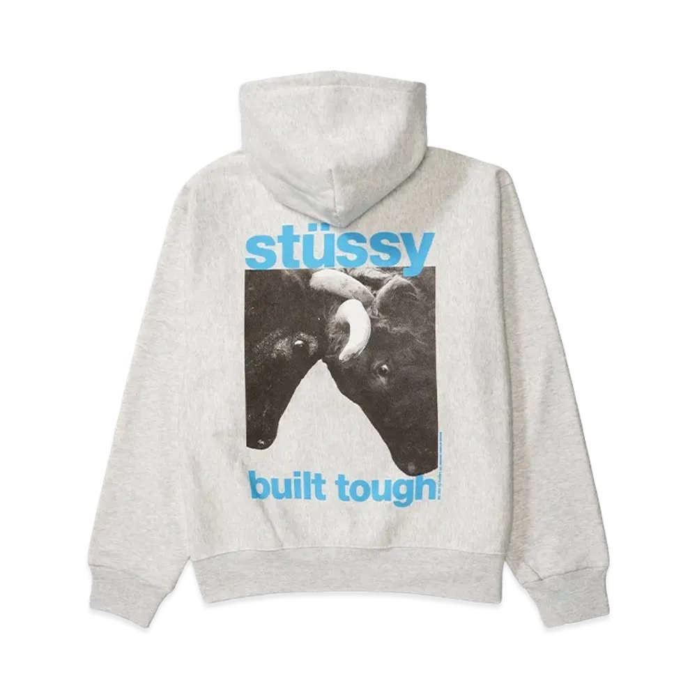 Stussy Built Tough Zip Hoodie "Ash Heather"