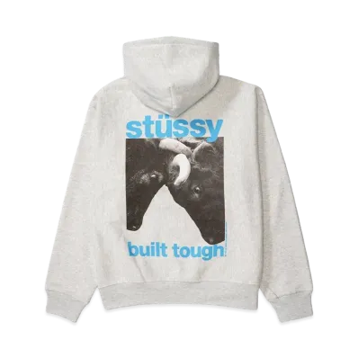 Stussy Built Tough Zip Hoodie "Ash Heather"