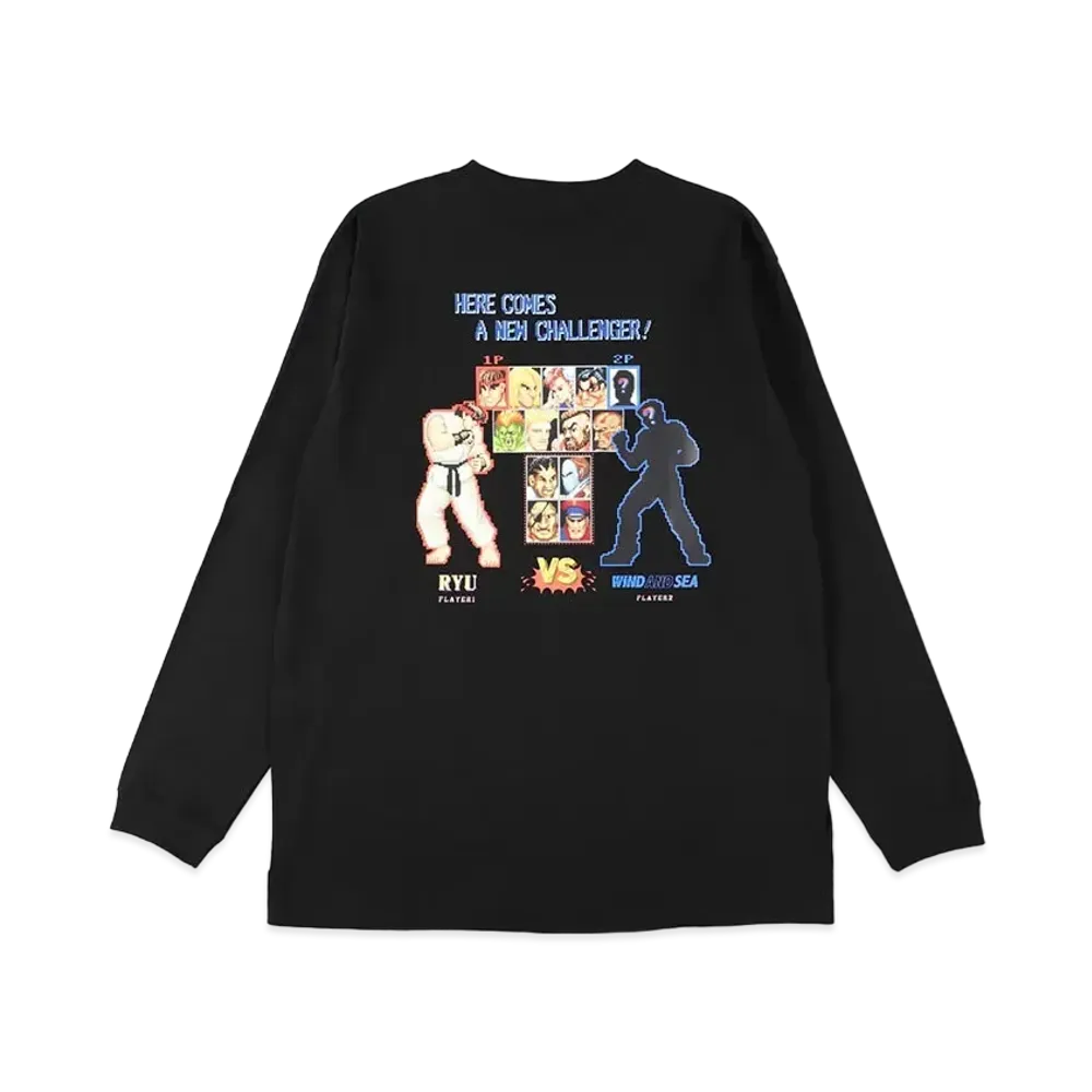 WIND AND SEA x SF II Player Select L/S Tee "Charcoal"