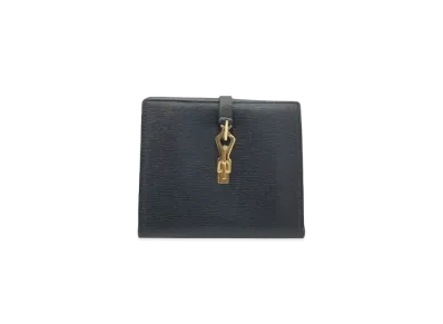 GUCCI Bi-Fold Wallet Old Jackie Leather "Black"