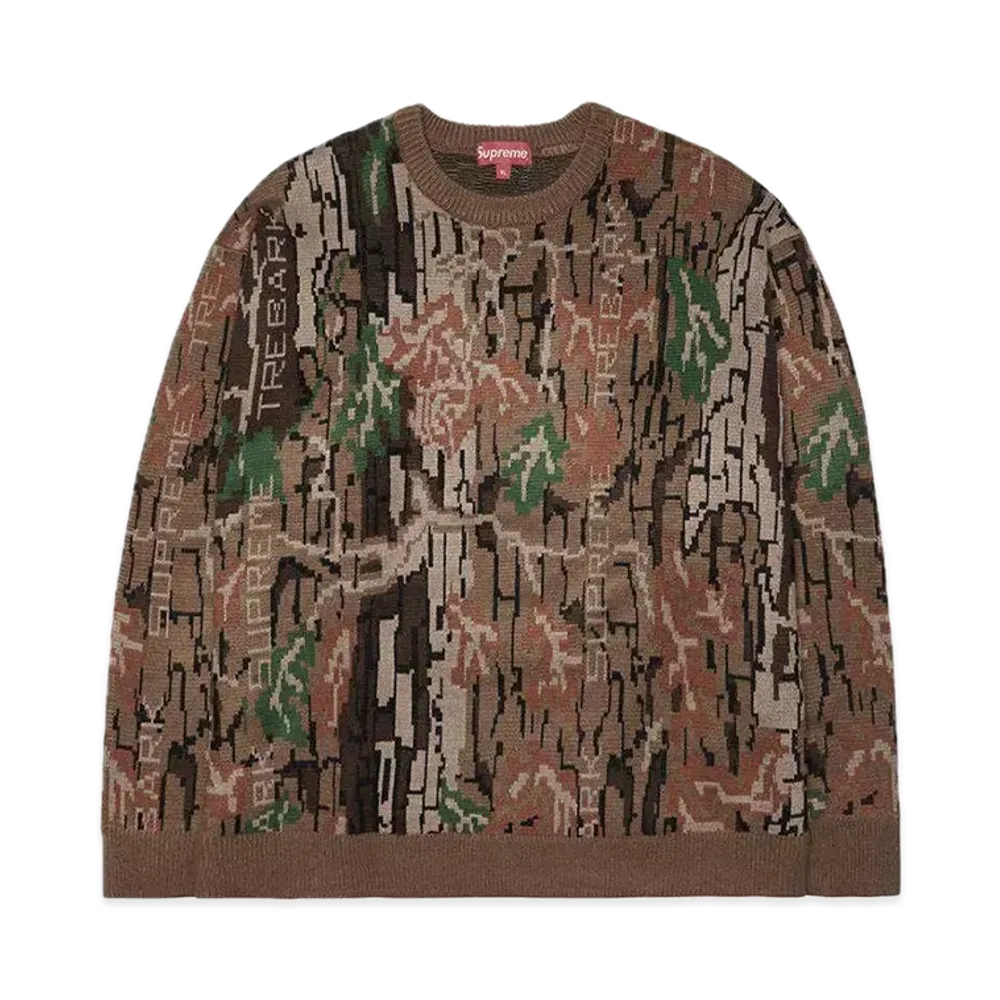 Supreme Trebark Camo Sweater "Brown"