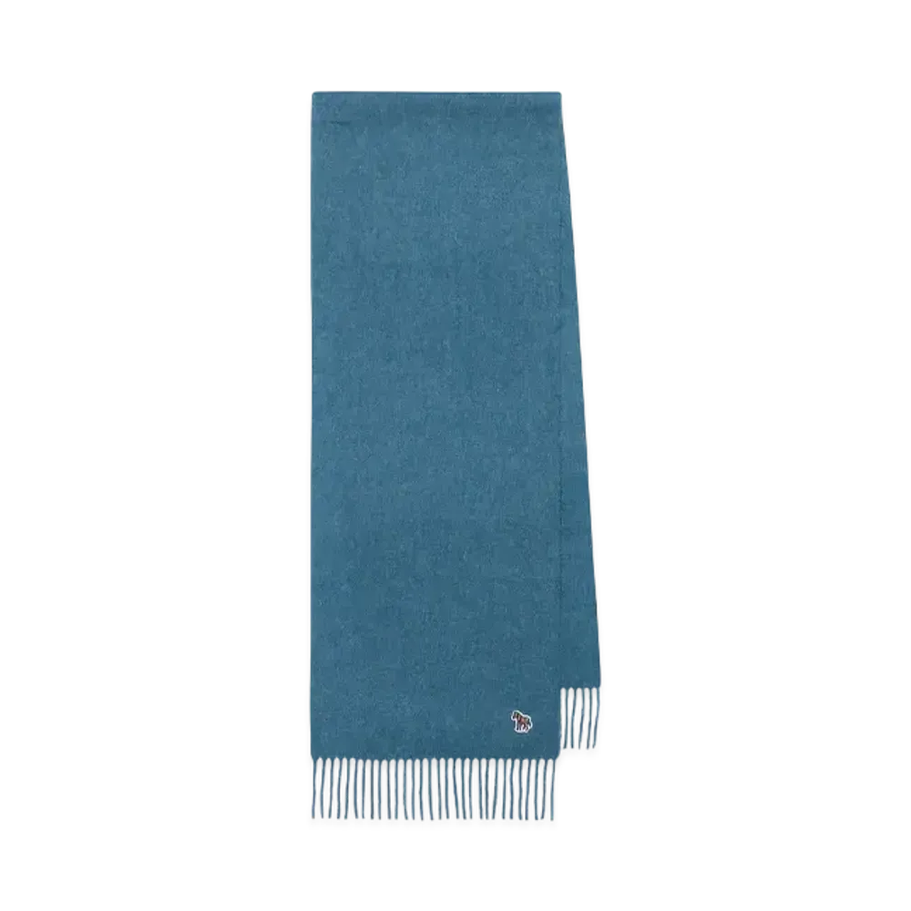 Paul Smith Zebra One Point Muffler "Turquoise"
