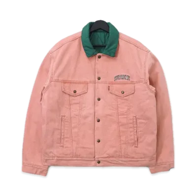 Supreme x Levi's Reversible Trucker Jacket "Pink"