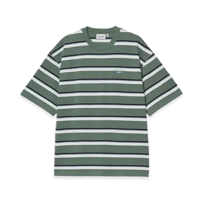 Carhartt WIP S/S Holm T-Shirt Holm Stripe "Silver Pine"