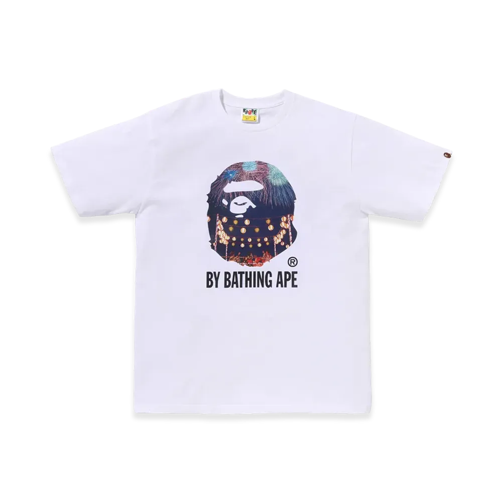 A BATHING APE Japanese Festival Photo by Bathing Ape Tee "White"
