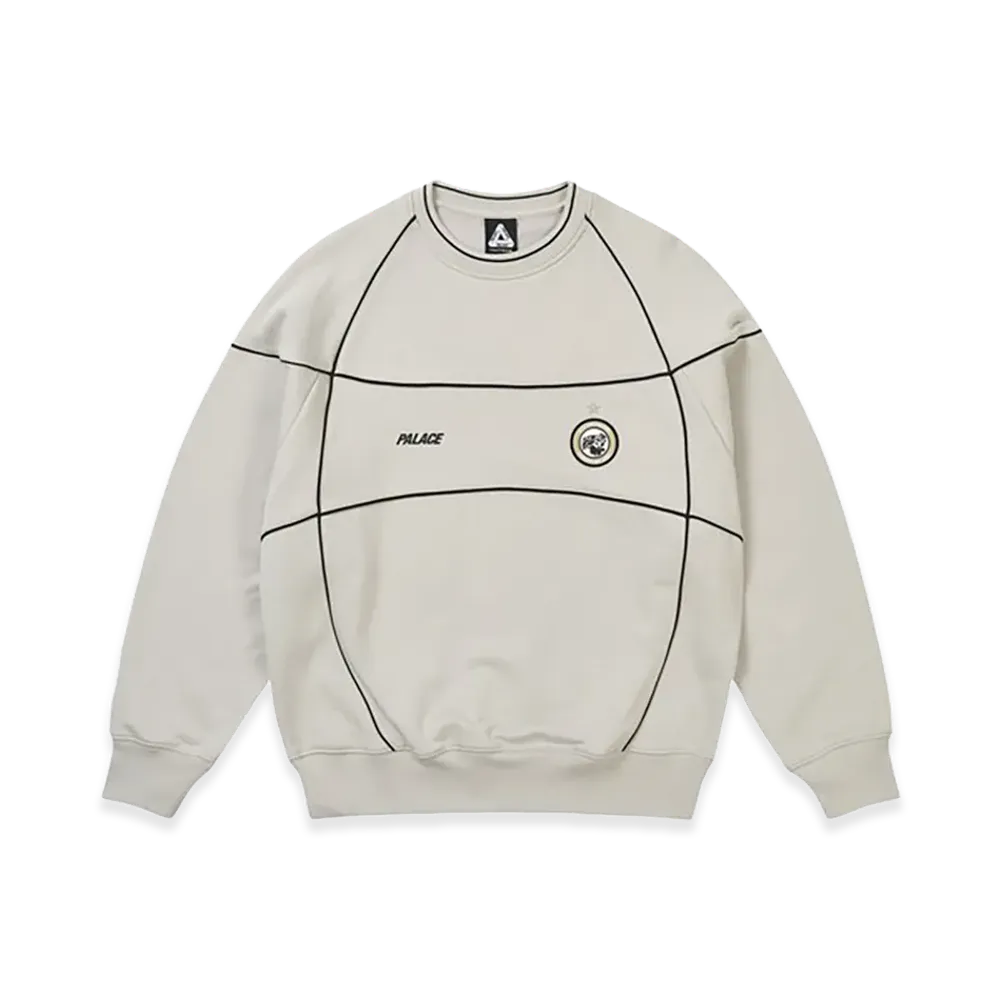 PALACE Pro Team Piped Crew "Concrete Grey"
