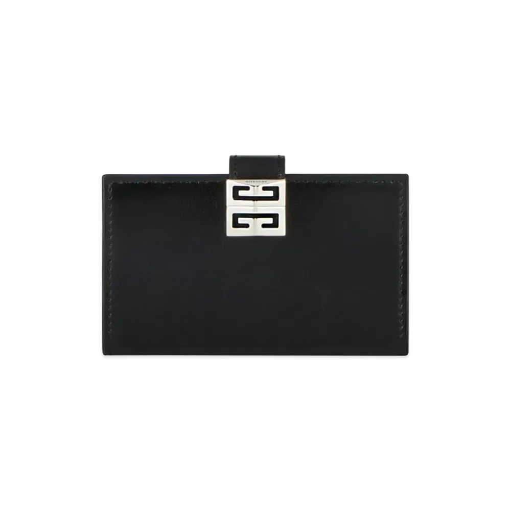 GIVENCHY 4G Cardholder in Box Leather "Black"