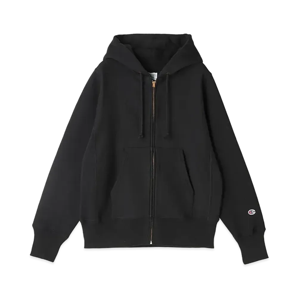 Champion Reverse Weave Zip Hooded Sweatshirt "Black"