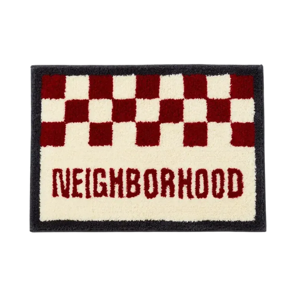 NEIGHBORHOOD x Gallery 1950 . Checker Rug Mat "Red"