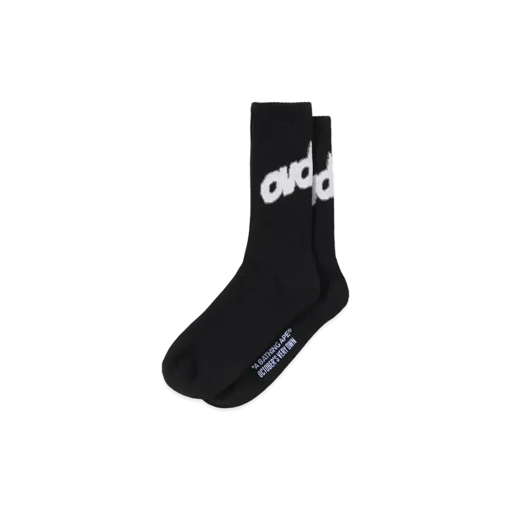 A BATHING APE x OVO Socks "Black"
