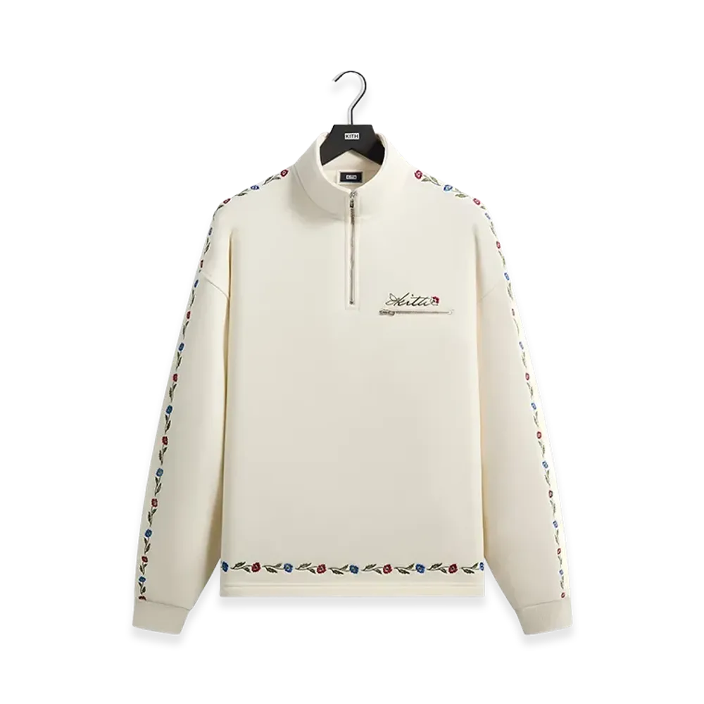 Kith Floral Queensbridge Quarter Zip "Silk"