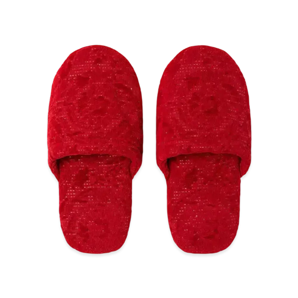 Versace Barocco Slippers "Red"