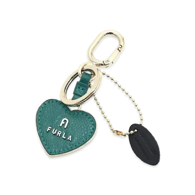FURLA Women's Camelia Heart Keyring "Amatore Blue"