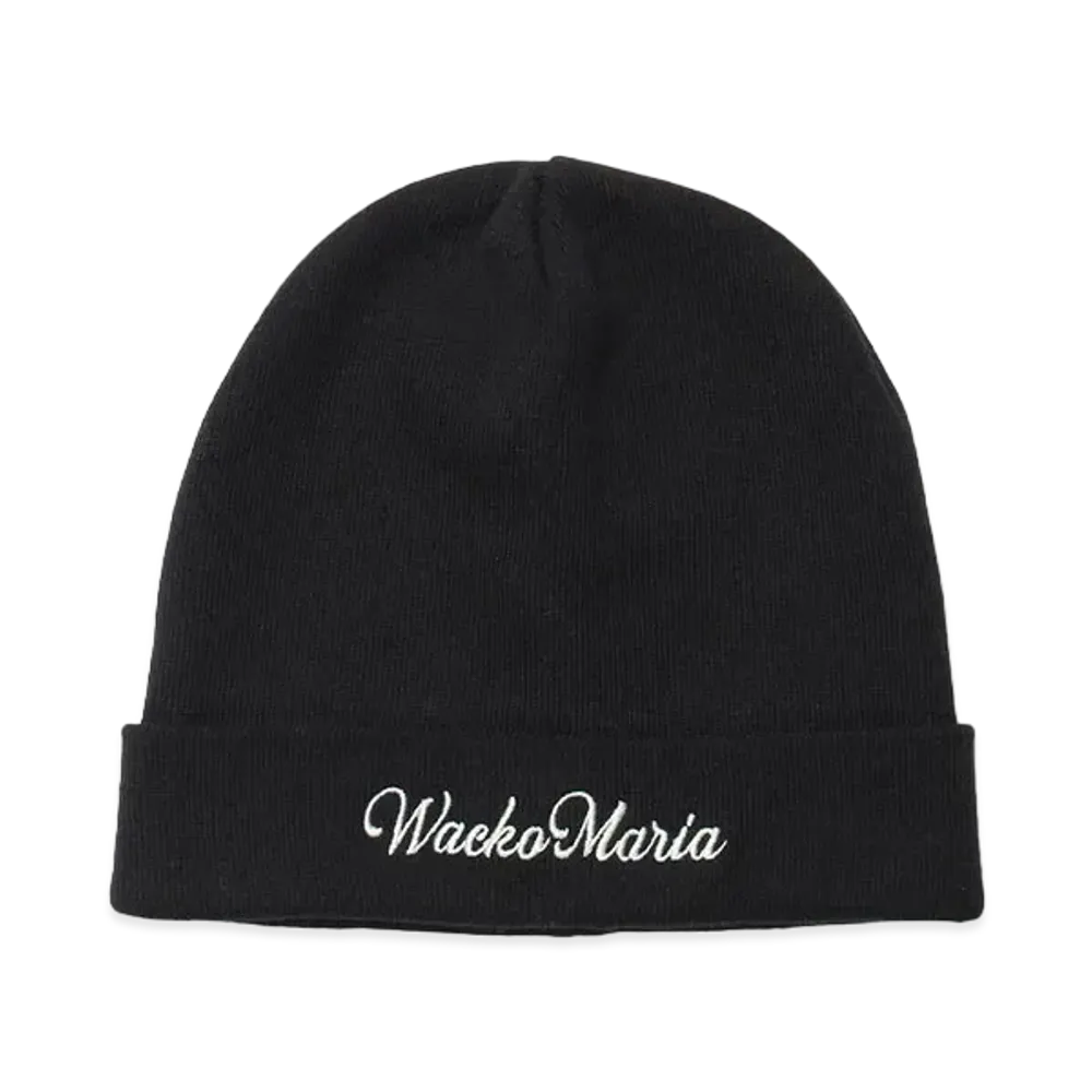 WACKO MARIA Cotton Knit Watch Cap "Black"