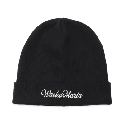 WACKO MARIA Cotton Knit Watch Cap "Black"