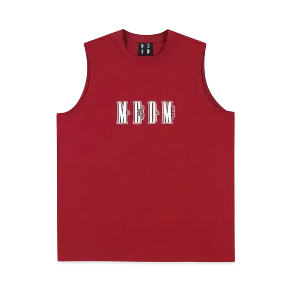 MR. ENJOY DA MONEY Thick Plate Printed Vest "Red"