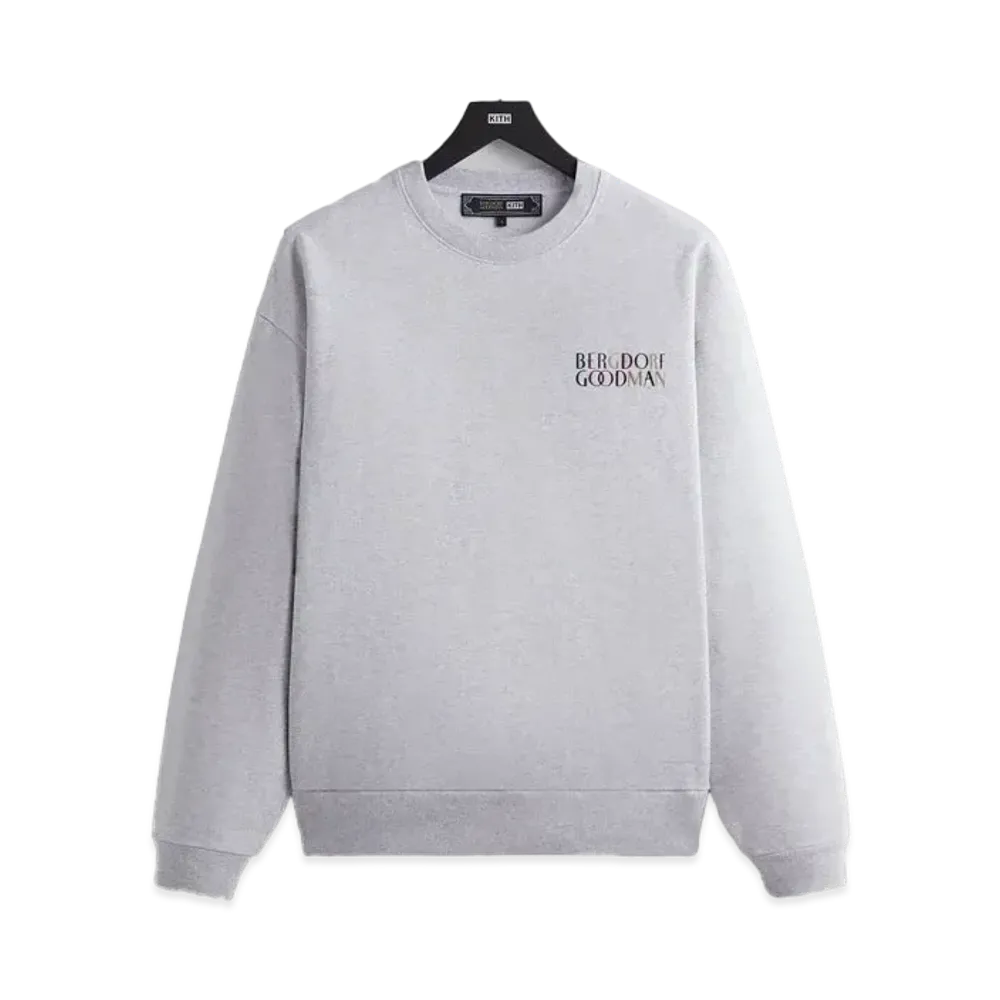 Kith x Bergdorf Goodman Nelson Crewneck "Light Heather Grey"