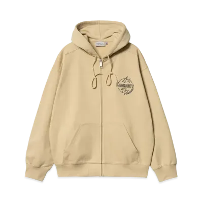 Carhartt Hooded Blaze Jacket "Cornsilk/Air Force Blue"