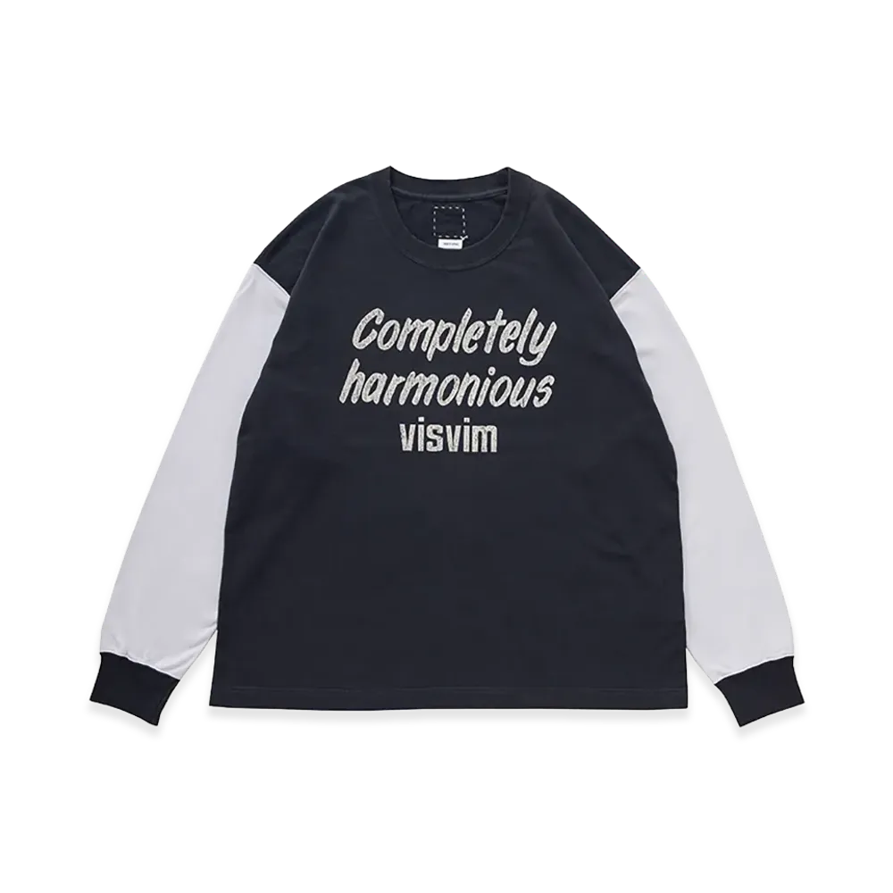 visvim Jumbo Tee L/S DMGD "Charcoal"